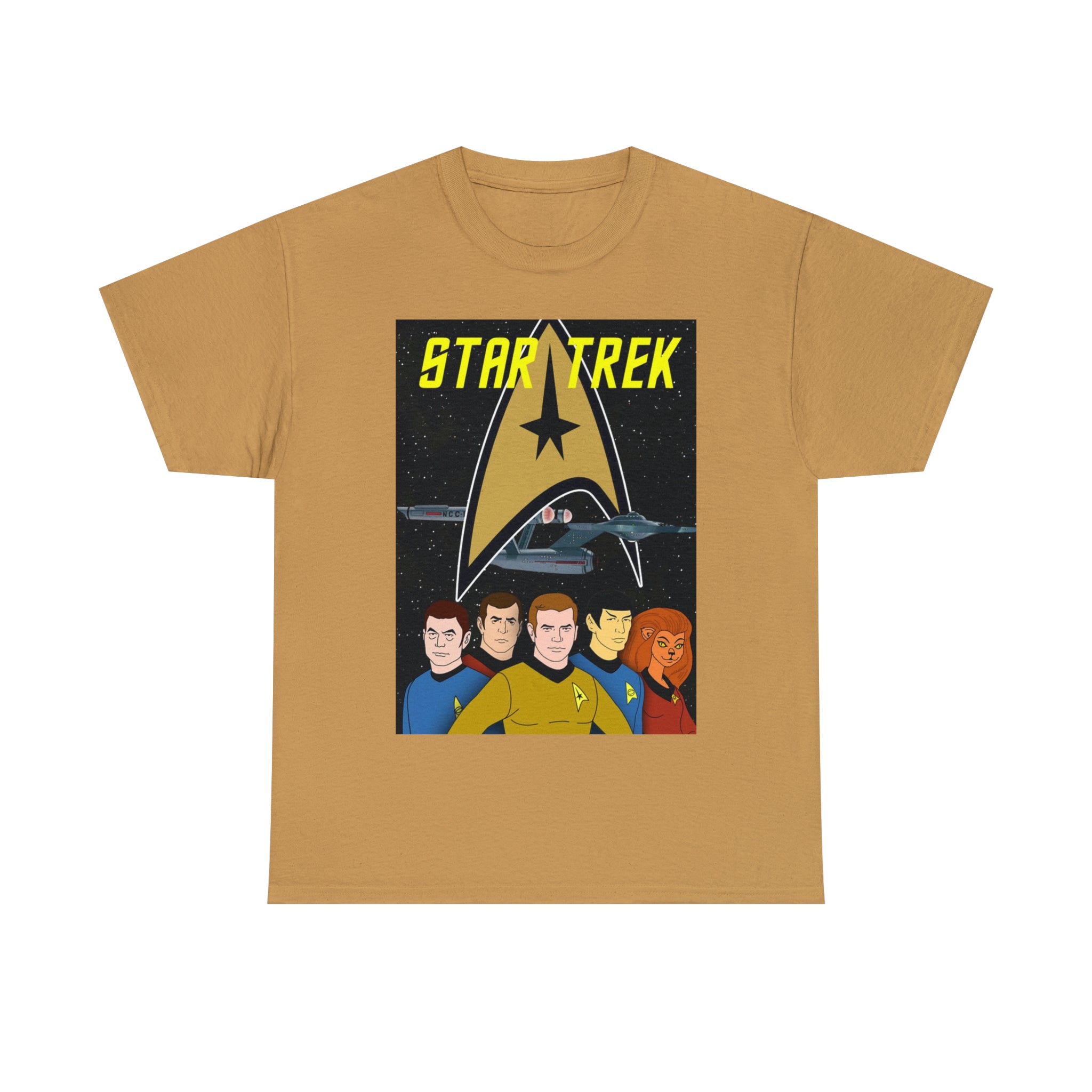 Star Trek Cartoon- Unisex Heavy Cotton T-Shirt - Creations by Chris and Carlos